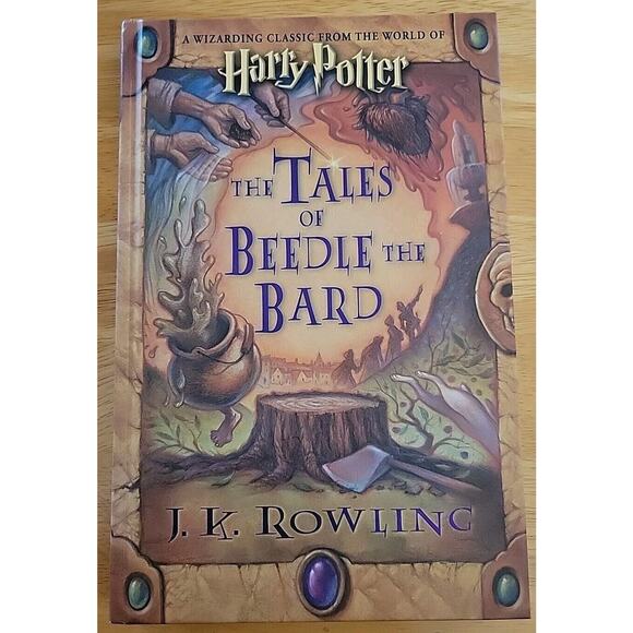 HARRY POTTER The TALES OF BEEDLE THE BARD JK Rowling 1st Edition Auto Signed '08 - Picture 1 of 7